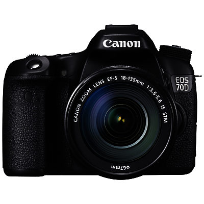 Canon EOS 70D Digital SLR Camera with 18-135mm IS STM Lens, HD 1080p, 20.2MP, Wi-Fi, 3 LCD Screen Canon EOS 70D Digital SLR Camera with 18-135mm IS STM Lens, HD 1080p, 20.2MP, Wi-Fi, 3 LCD Screen